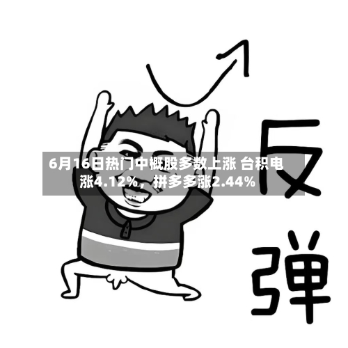 6月16日热门中概股多数上涨 台积电涨4.12%，拼多多涨2.44%-第2张图片