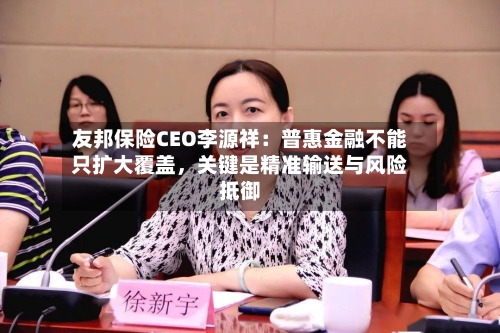 友邦保险CEO李源祥：普惠金融不能只扩大覆盖，关键是精准输送与风险抵御-第2张图片